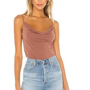 Lovers + Friends Bree Top in Mink Pink in Brown